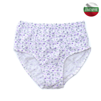 Дамски бикини с ластик с релеф - Цветя - 50/3ХL - 060926 - Бельо