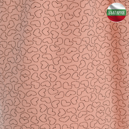 Дамско долнище - Пижама - Корал със сърца - М/L/XL/2XL - 060972
