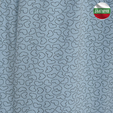 Дамско долнище - Пижама - Синьо със сърца - М/L/XL/2XL - 060974