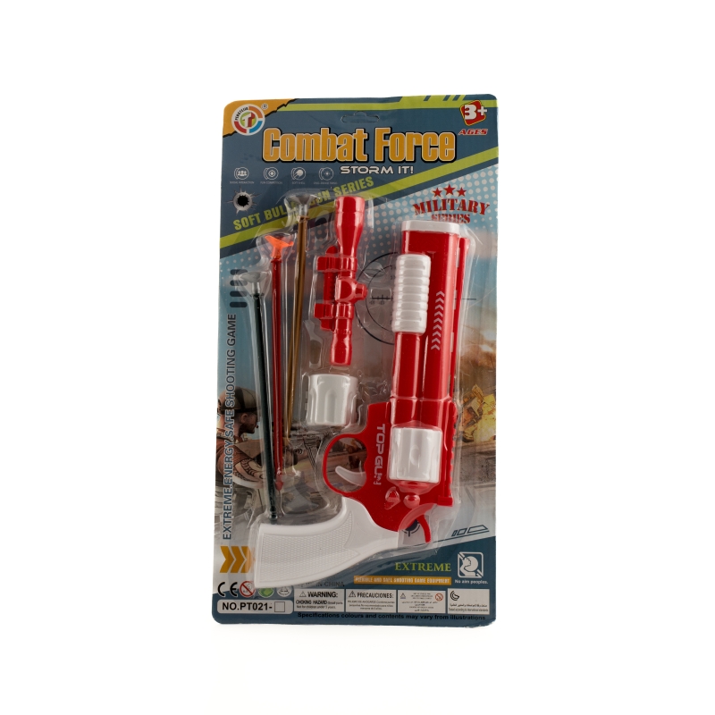 Детска играчка - пистолет със стрели - 56029 Детска играчка - пистолет със стрели - 56029 - За момче