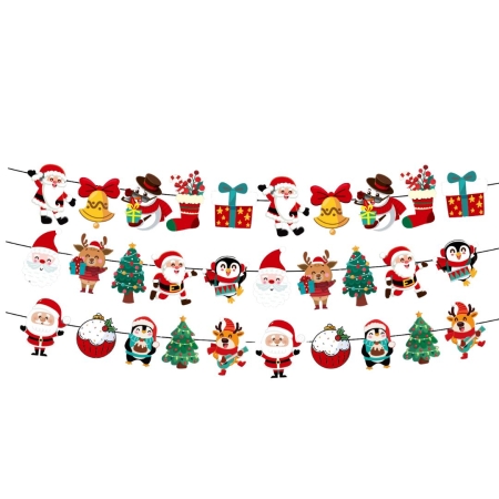 Коледен хартиен гирлянд - 230см - 55104