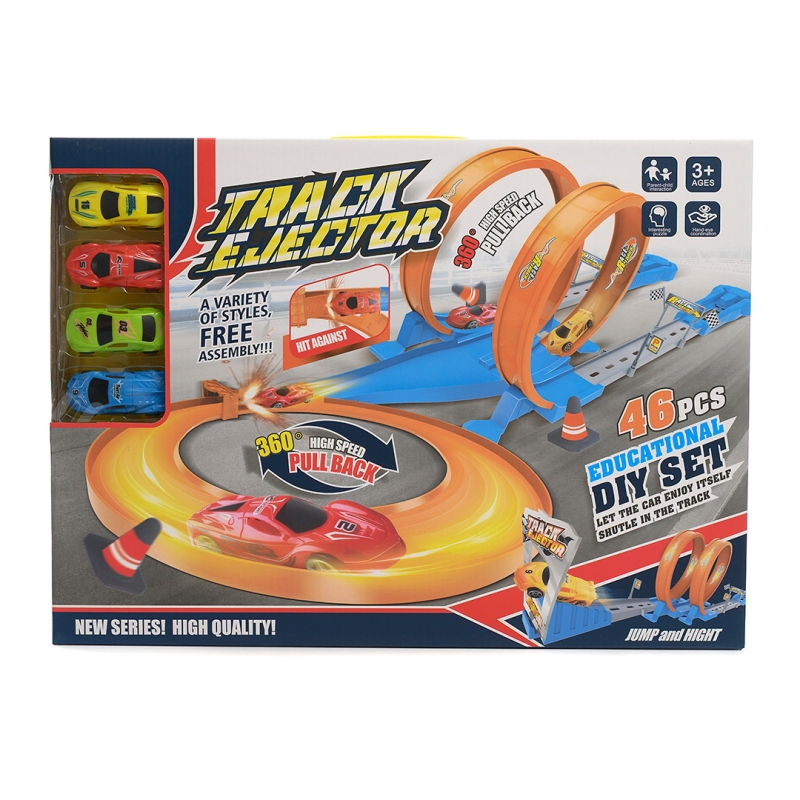 Детска играчка - Писта с 4 коли - 57093 Детска играчка - Писта с 4 коли - 57093 - За момче