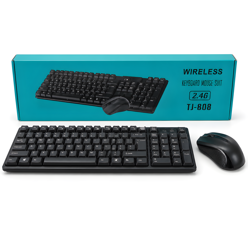 Мишка + клавиатура - Wireless - 64087 - За телефон и компютър