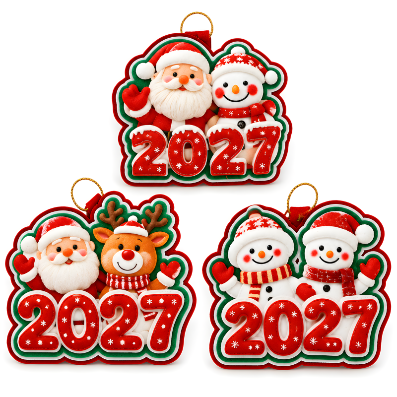Коледна украса за закачане - 2027 - Филц - 55487 - Коледни
