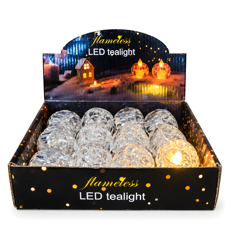 Декоративна LED свещ - 3AG10 - 55606 - Коледни