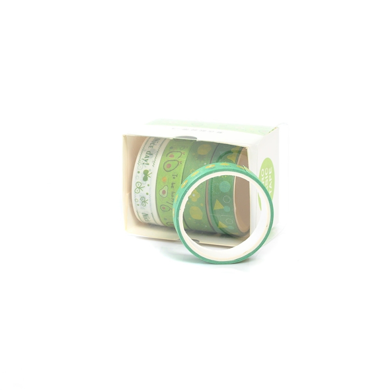 Тиксо - декоративно 5 броя - 2м х 1см - 11668 - Ученически и канцеларски материали
